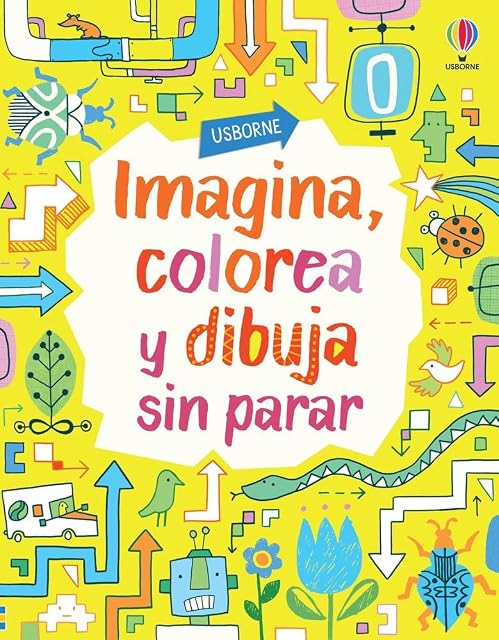 Portada de Imagina, colorea y dibuja sin parar