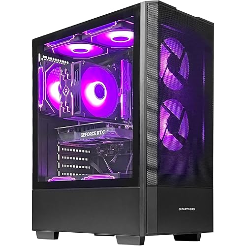 Gaming Desktop PC AMD R5 5500 GeForce RTX 3050 6GB,16GB DDR4 RAM,1TB NVMe SSD,ARGB Cooling, Prebuilt Gaming Computer