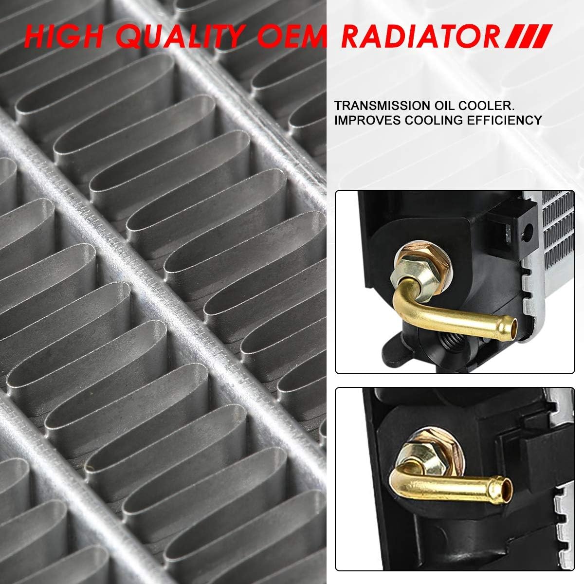Auto Dynasty Radiator Compatible with 2000-2005 Celica GT GTS AT, DPI 2335 Factory Style 1-Row Cooling Radiator, Aluminum Core