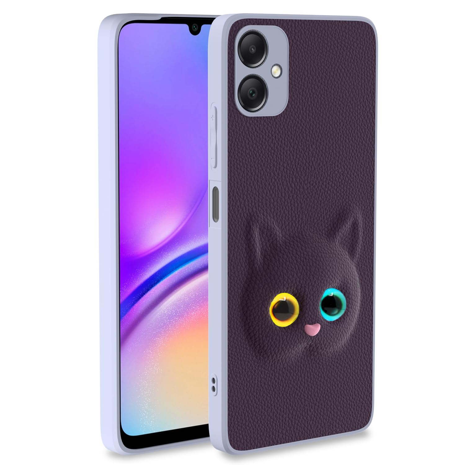 Pikkme Back Cover for Girls | Cute Cat Leather Finish | Soft TPU | Bumper Case for Samsung Galaxy A06 (Purple) (B0DFMGPBBN) Amazon Price History, Amazon Price Tracker