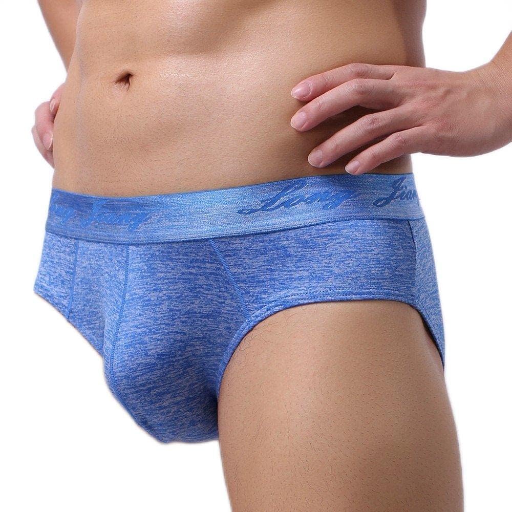 Generic Briefs Sexy Boxer Knickers Shorts Underpants Underwear Mens Soft Mens underwear Mens Pouch Underwear Bikini Blue XL