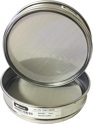 KimLab Economy Test Sieve #230 / 63Î¼m Mesh Size,304 Stainless Steel Wire Cloth, 8