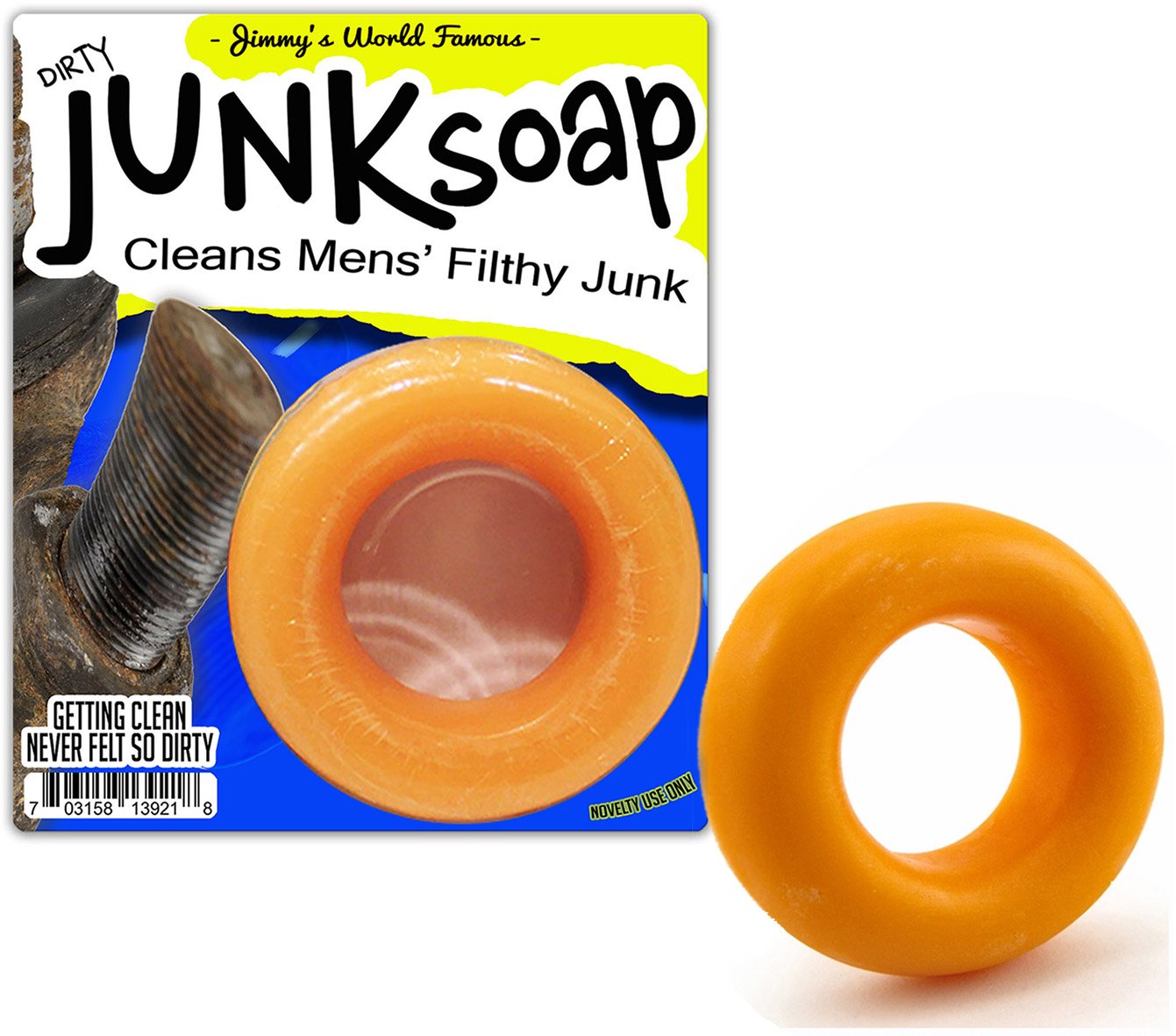 Gears Out Jimmy’s Dirty Junk Soap Cleans Men’s Filthy Junk Funny Novelty for Men Stocking Stuffers for Husband Boyfriend Weird White Elephant Ideas Dirty Santa Party Prizes Novelty Wiener Weener