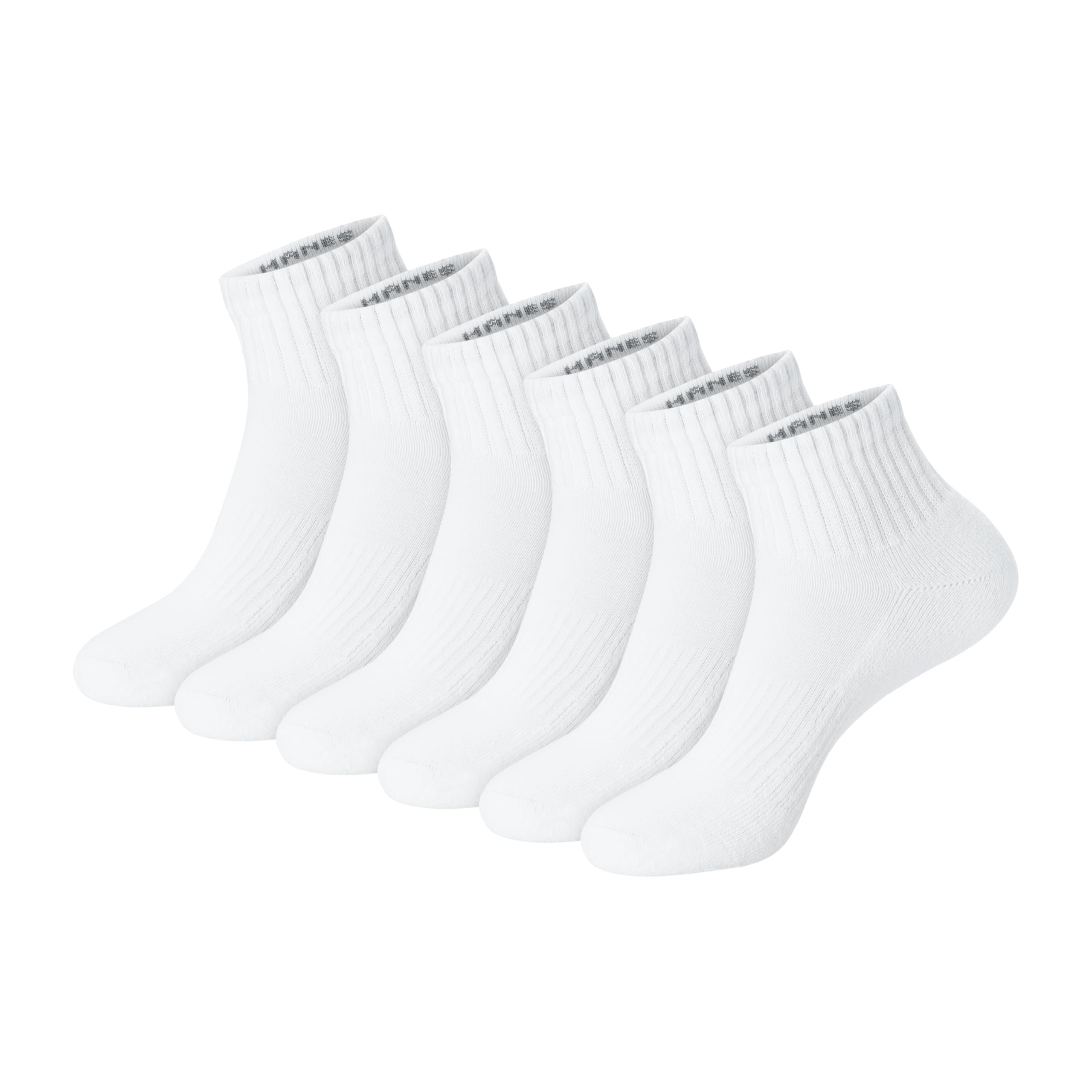 Hanes Unisex Plain White Socks Pack or Plain Black Socks Pack Mens Womens Teen Sizes Crew and Ankle