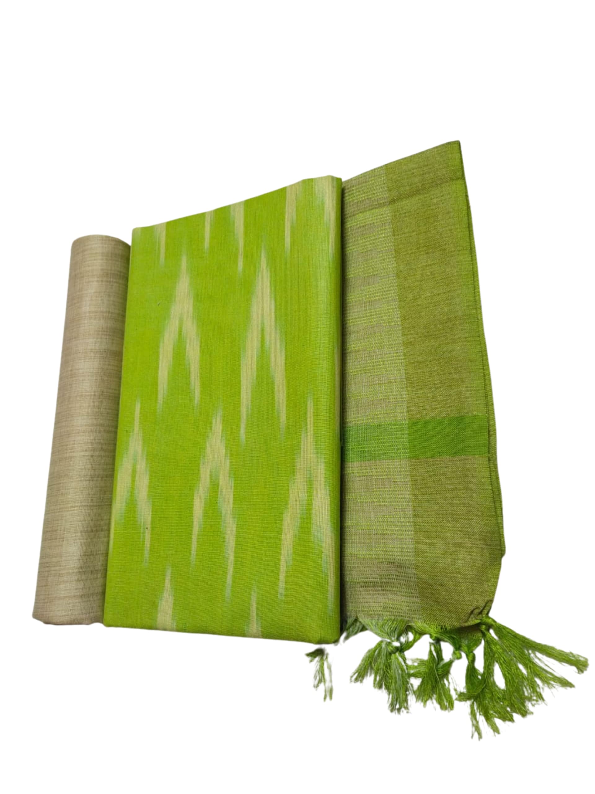 M K Handloom Cotton Ikkat Khadi Unstitched Suit Set for Women with Dupatta | Ikkat Salwar Suit Dress Material for Women & Girls | Top - 2.5 Mtrs, Bottom - 2.50 Mtrs & Dupatta - 2.3 Mtrs | 58-image-47