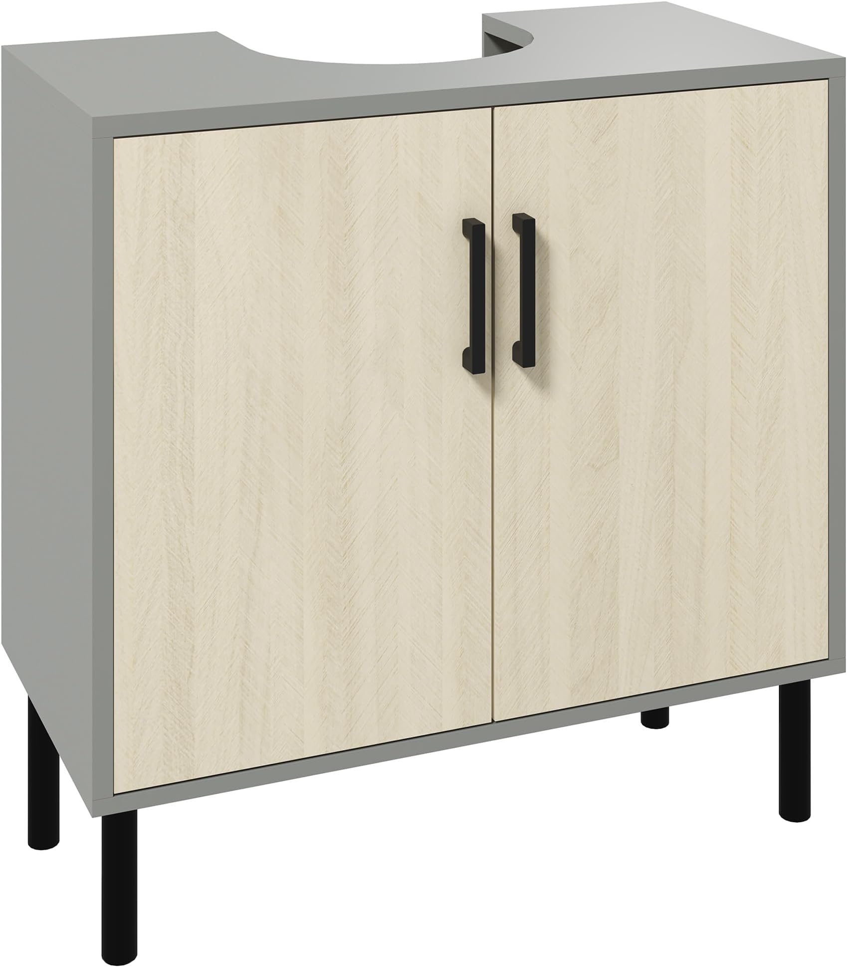 kleankin Under Sink Cabinet, Bathroom Sink Cabinet, Floor Basin Storage ...