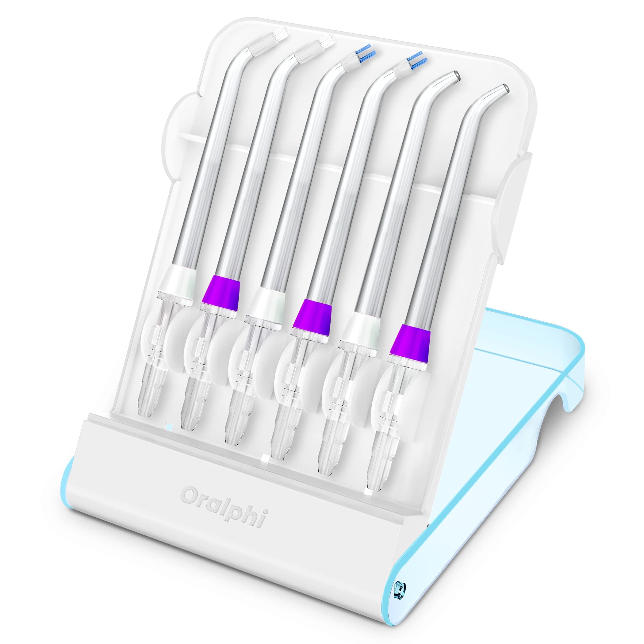 Replacement Tips for Waterpik Water Flosser (2 Classic Jet Tips + 2 Orthodontic Tips + 2 Plaque Seeker Tips+ Storage Case Combo)