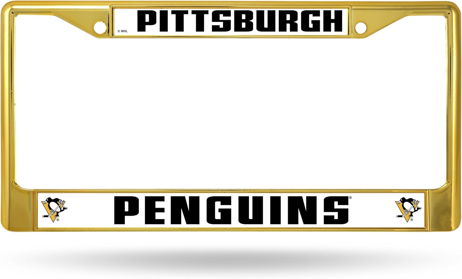 Rico Industries NHL Unisex-Adult Standard Chrome License Plate Frame