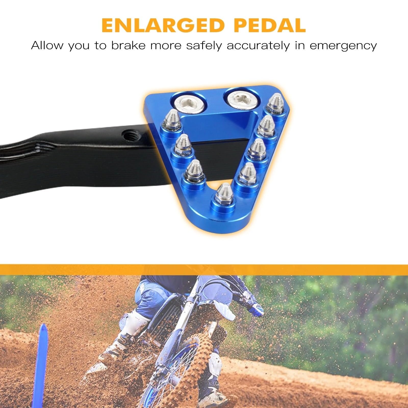PalancaDe Cambios para Motociclet Palanca de freno de motocicleta con punta ajustable para YZ125, YZ250 (2005-2024) y YZ125X, YZ250X (2017-2023).