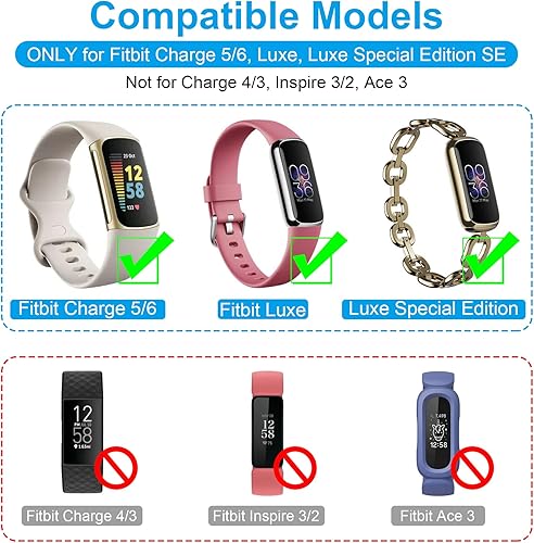 Miniatura 2 de Cargador de pared para Fitbit LuxeFitbit Charge 56, cable de carga de repuesto compatible con Fitbit LuxeFitbit Charge 5Fitbit Charge 6 Smart Watch,