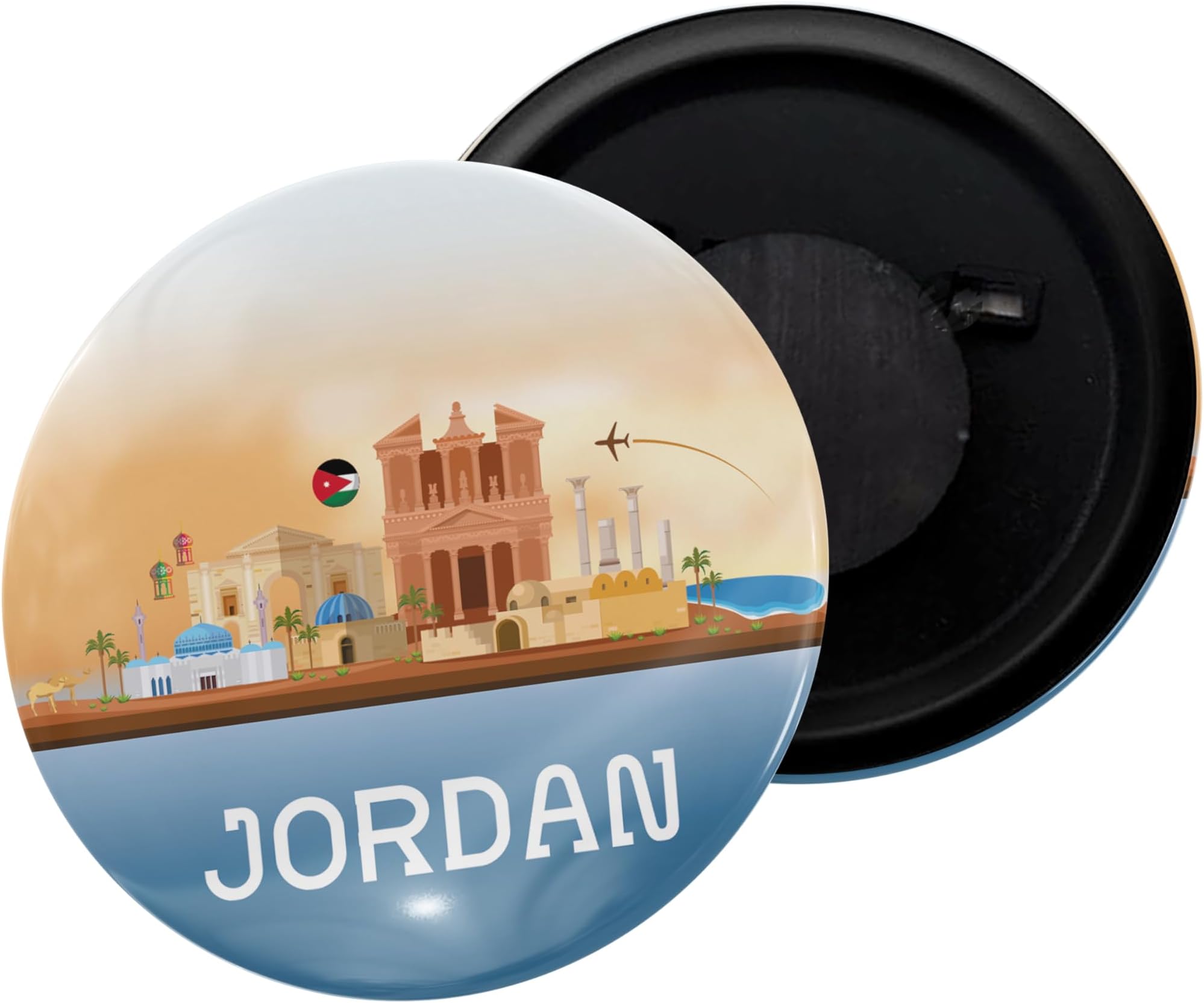 dhcrafts Fridge Magnet Blue Jordan Glossy Finish Design Pack of 1 (58mm)