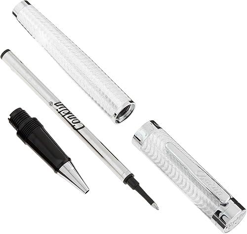 Miniatura 2 de Conklin Herringbone Signature Rollerball Pen Silver - Un bolígrafo de lujo para diario, autógrafos y regalos memorables en cualquier ocasión