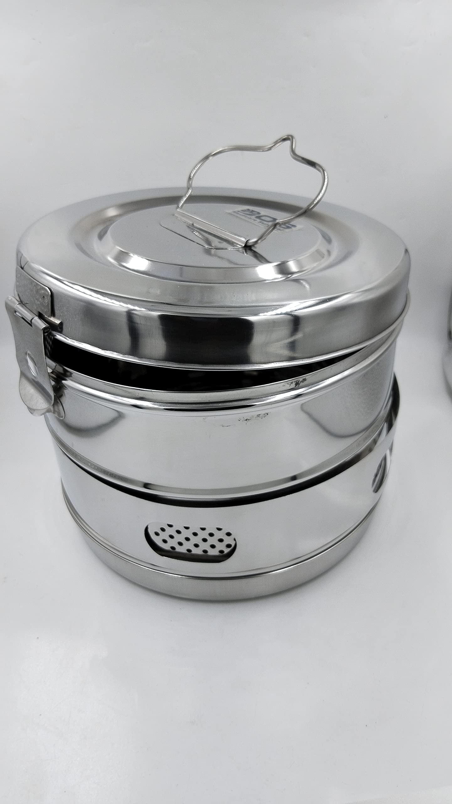 HCG Health Cure Generation Dressing Drums - Stainless Steel, Super Deluxe with Clip-on Lid and Quality Quality (Dressing Drum (8x6 Inches)) (B0BKQKKXF3) Amazon Price History, Amazon Price Tracker