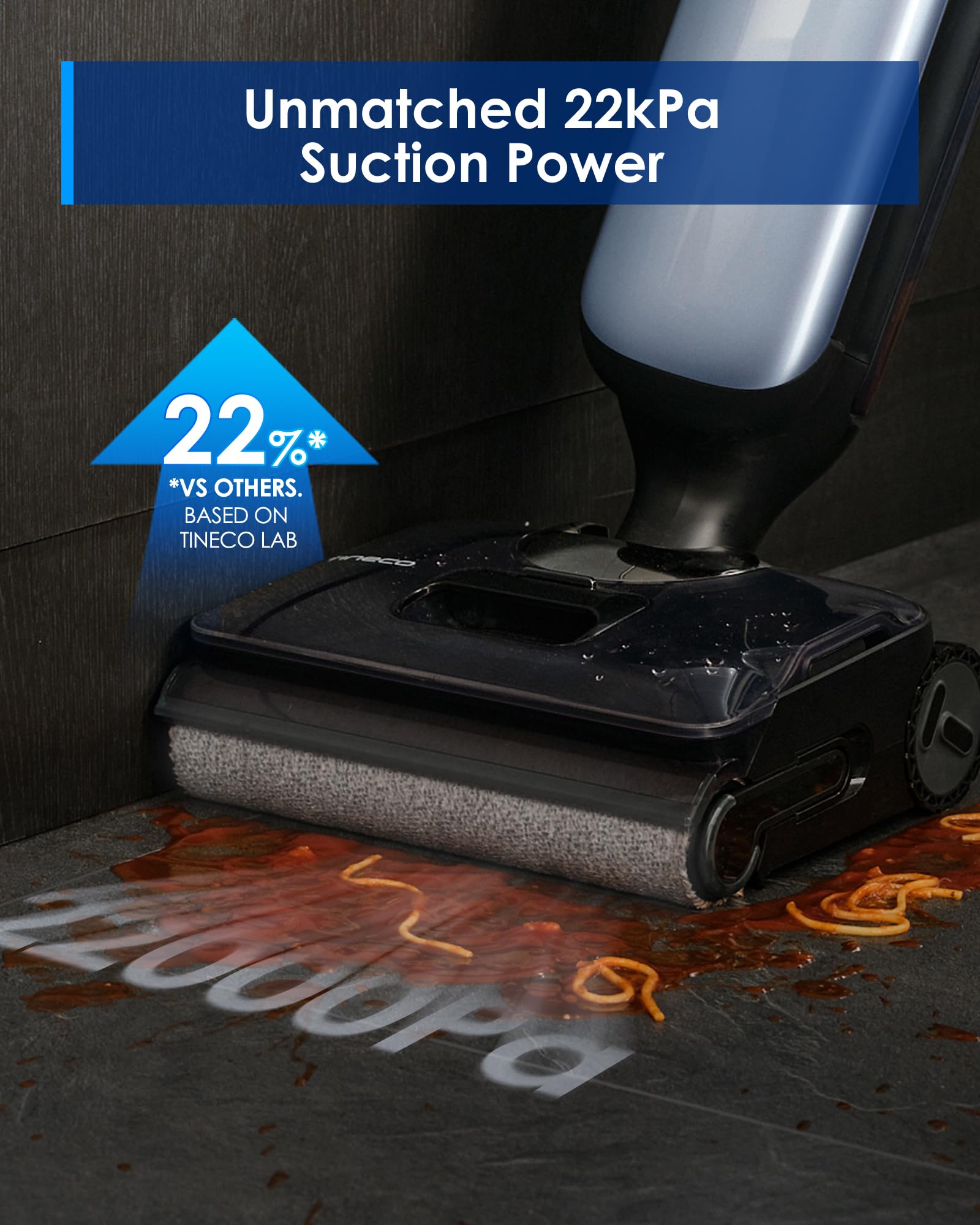 Tineco Floor ONE Stretch S6 Cordless Wet Dry Vacuum Cleaner, 180°Lay-Flat Smart Vacuum Mop, 40 Minutes Long Runtime 158℉ Flashdry Self-Cleaning, Dual-Sided Edge Cleaning Lightweight Floor Cleaner product image 21