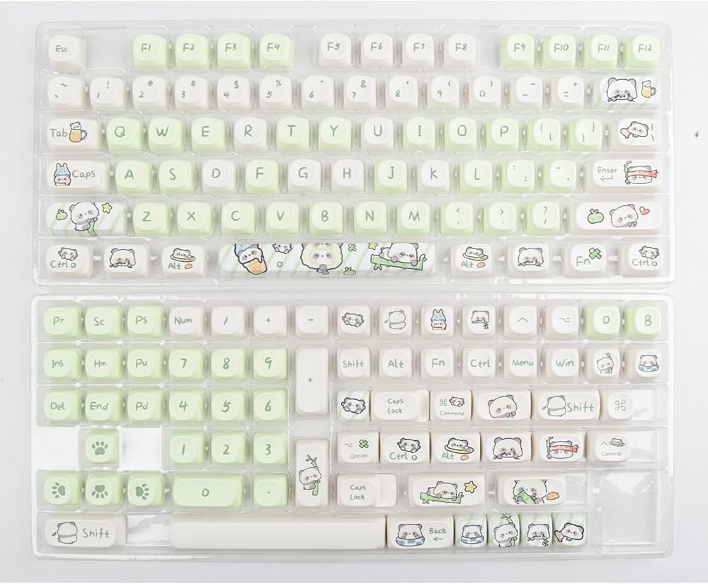 Amazon | パンダテーマ昇華キーキャップ、MOAプロファイル、PBT