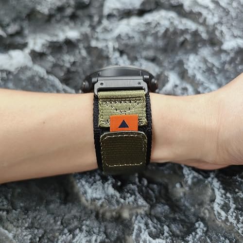 Miniatura 7 de Abanen Correas de reloj tácticas de nailon para Fenix 7X Fenix 6X Fenix 5X Enduro 2, ajuste rápido de 1.024 in, ajustable, resistente, correa de