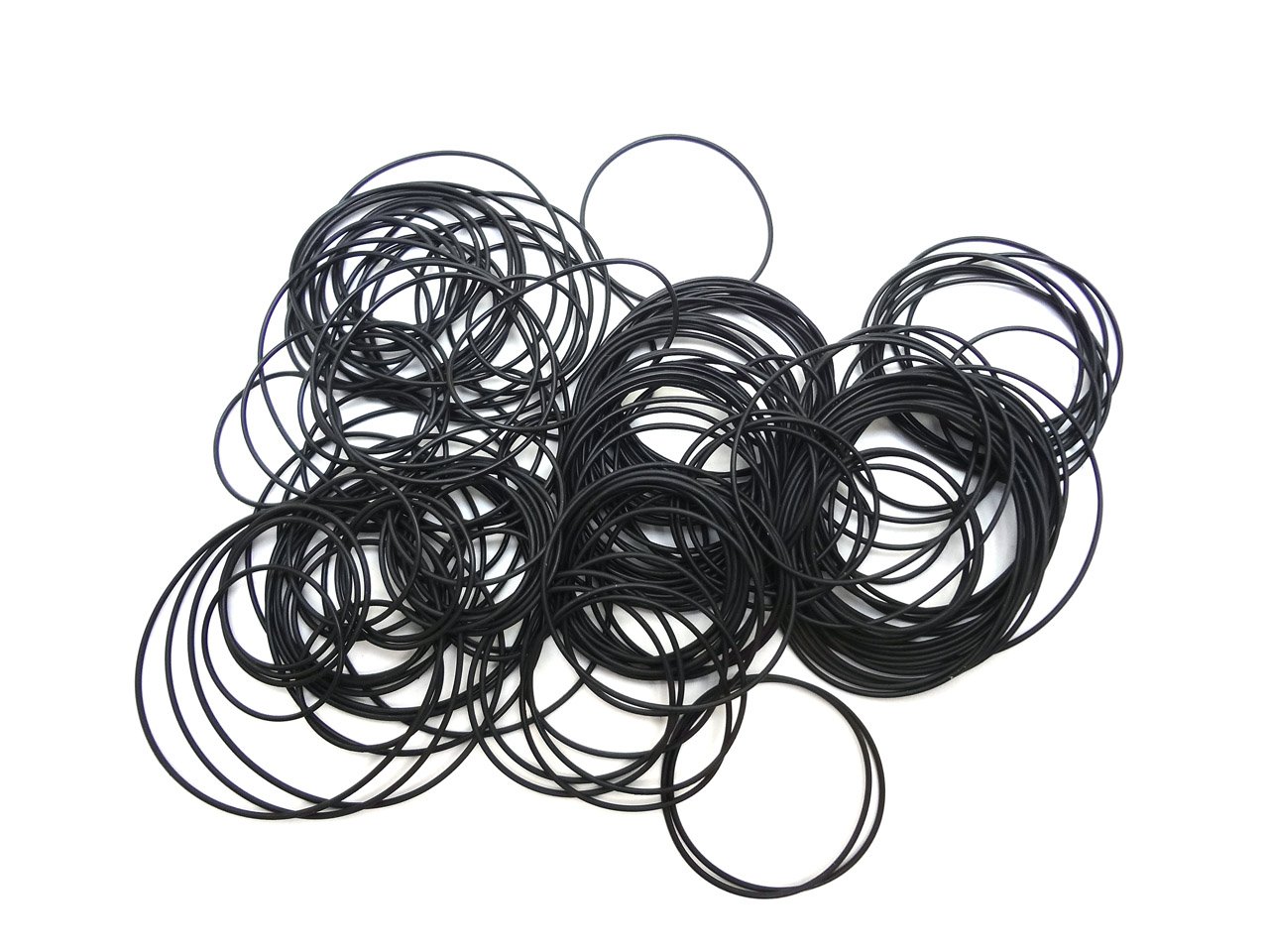 Rubber O-Ring Watch Back Gaskets 144pcs Mixed Bag 0.5 Millimeters Thick