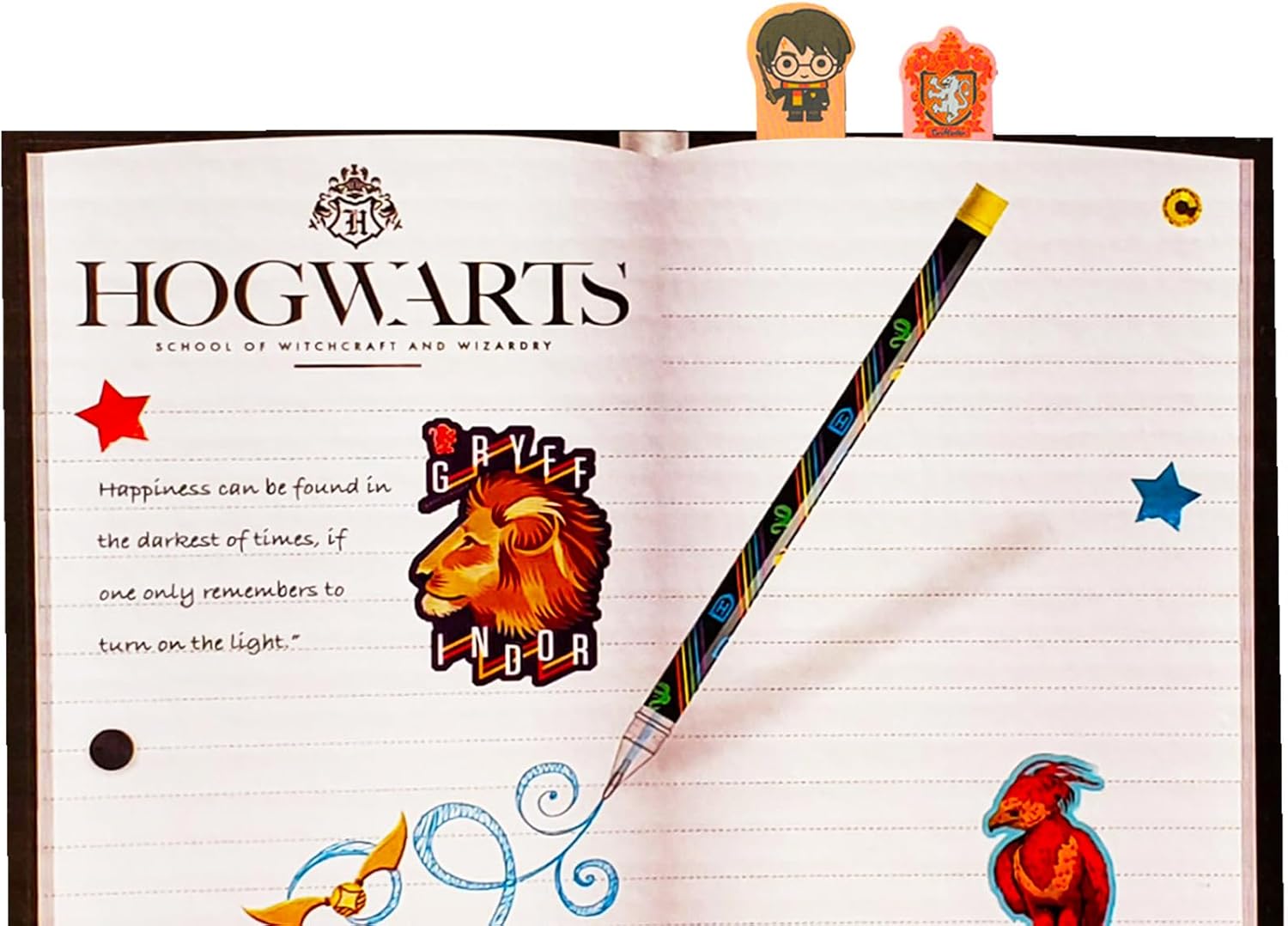 Harry Potter Sticky Note Set - Bundle with 360 Harry Potter Character Icon Sticky Notes for School, Office, Desk, Annotating, and More Plus Pens and More | Harry Potter Desk Accessories for Office - Image 4