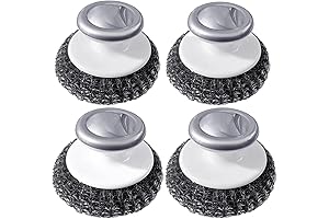 Scrubs Away Stubborn Mess with Stainless Steel Brushes Cleaning