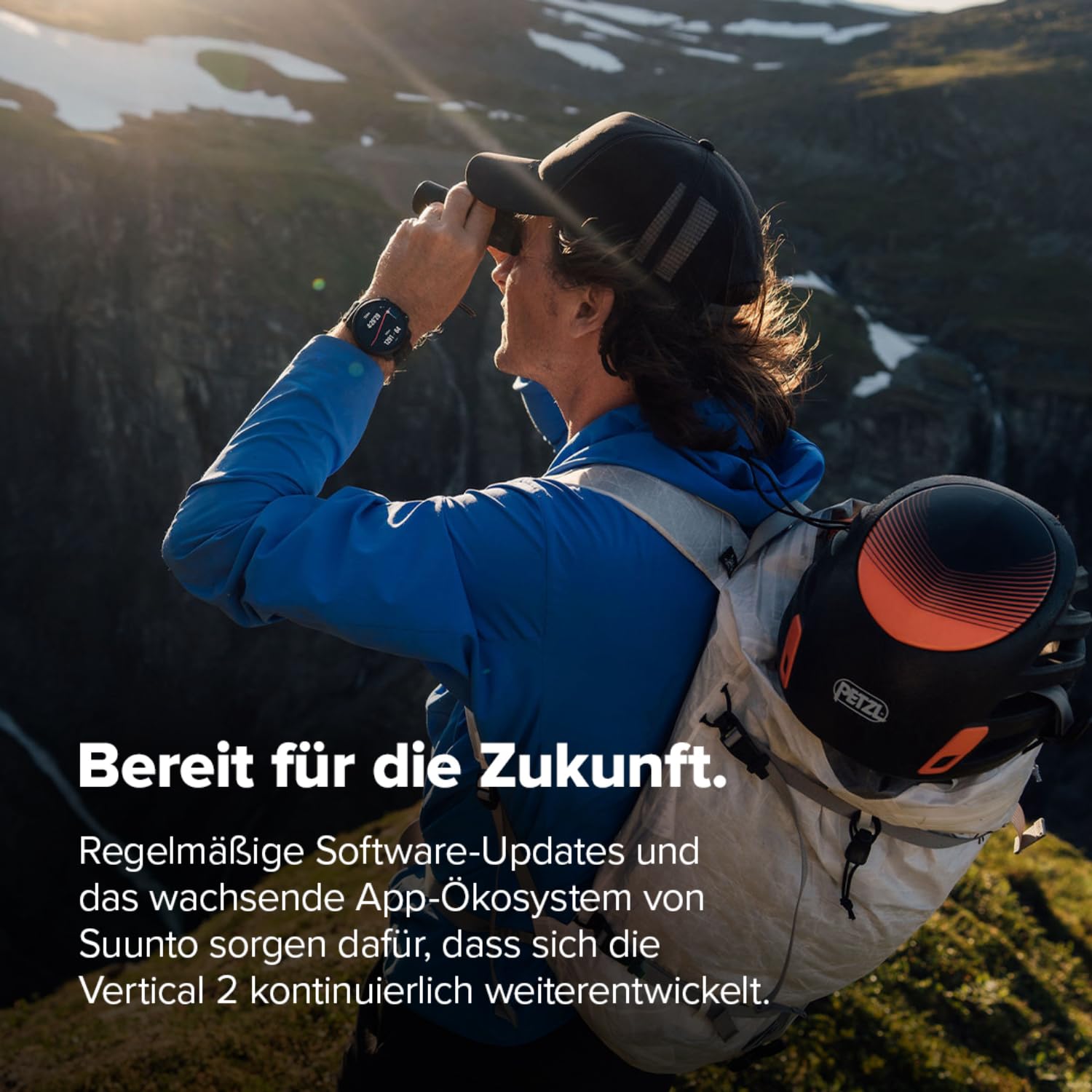 SUUNTO Vertical 2 Abenteuer-Uhr, Dual-Frequenz GPS, 115+ Sportmodi, 1,5 Zoll Touchscreen, Kostenlose globale Offline-Karten, 40 Tage Akkulaufzeit, Für Training & tägliche Abenteuer