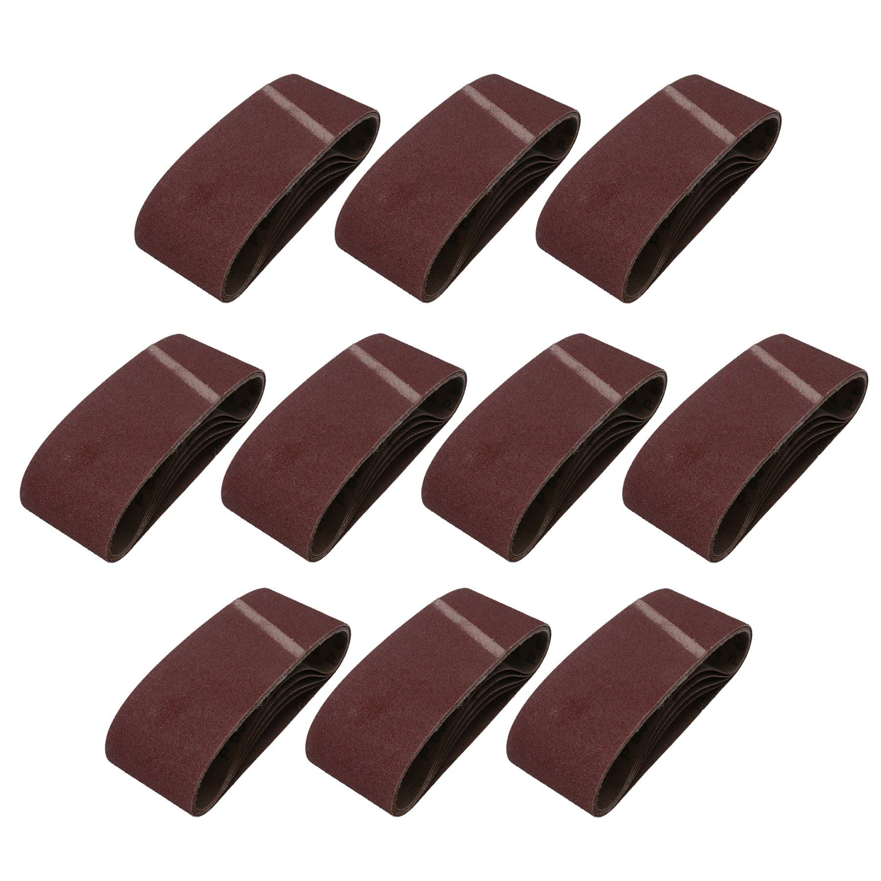 Disques abrasifs 75 x 457 mm lot de 50 bandes grain 60 pour ponceuse