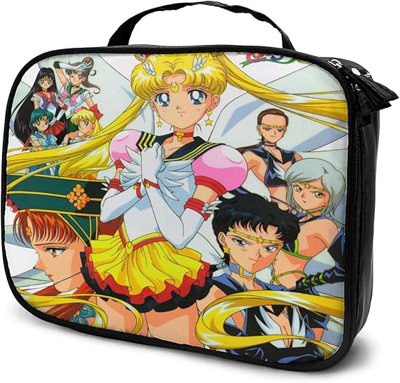 Amazon 化粧ポーチ アニメ セーラームーン アニメ 化粧ポーチ 粧品収納ポーチ 大容量 メイクボックス コスメポーチ コスメ収納バッグ 収納力抜群 旅行用 工具箱 持ち運び 8 25 19cm ハンドバッグ