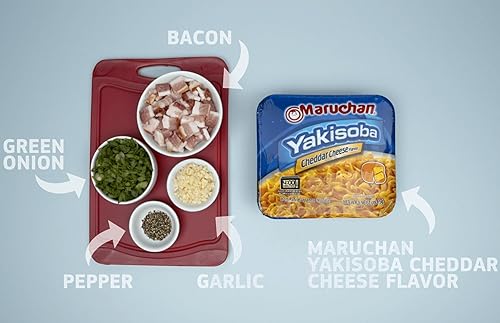 Miniatura 3 de Maruchan Yakisoba Cheddar, 3.96 onzas (paquete de 4)