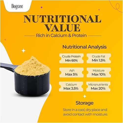 Miniatura 5 de Dogsee Activet Plus - 1.5 libras  Suplemento de proteína y calcio 100% natural para perros  Suplemento alimenticio para perros  Vitaminas y