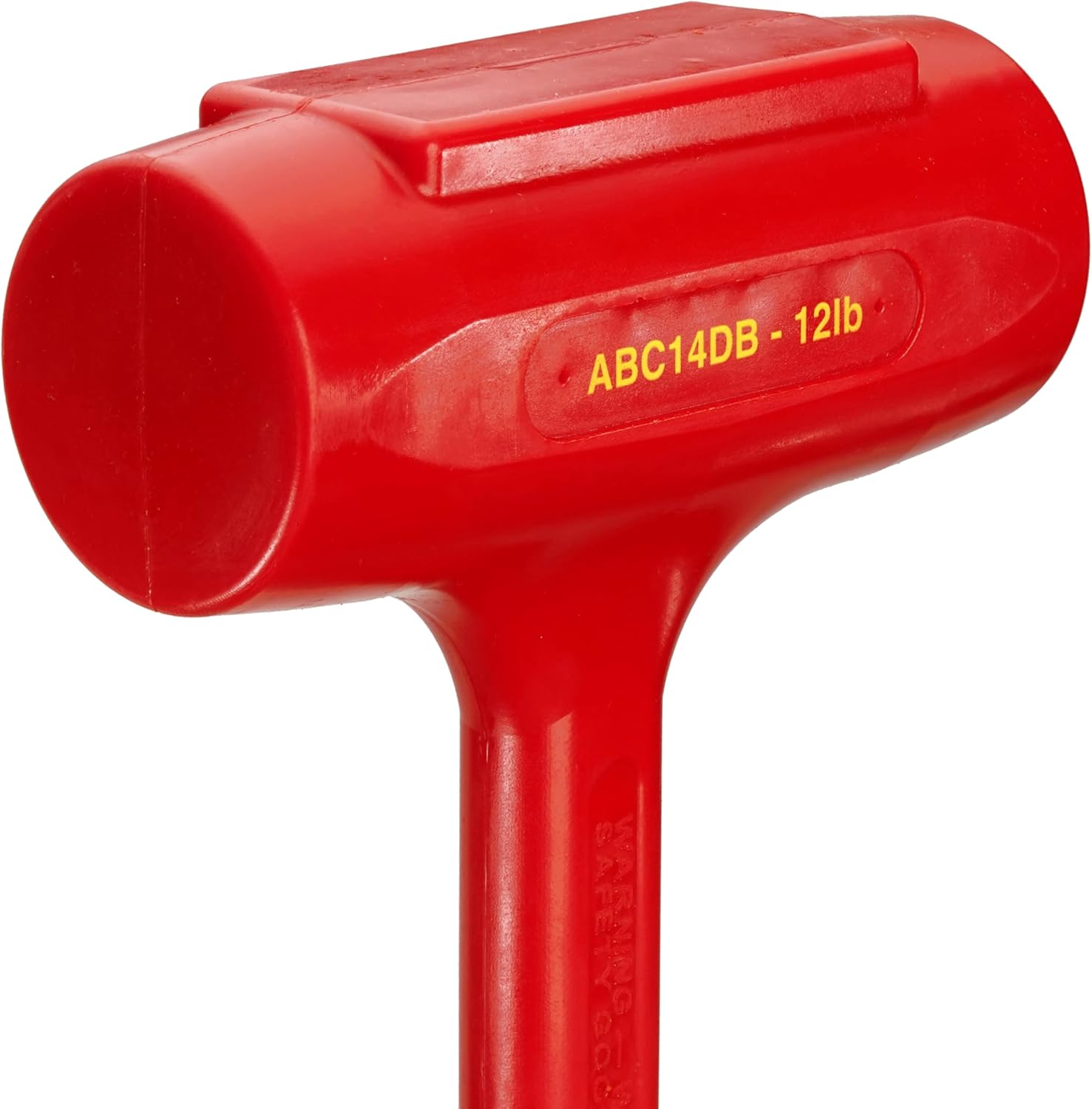 ABC HAMMERS Dead Blow Sledge Hammer - 12 lb. Polyurethane Hammer with Steel Reinforced Handle & 36" Overall Length - ABC14DB