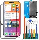 lncell for iPhone 15 LCD Screen Replacement for iPhone 15 LCD Digitizer Repair Kits for iPhone 15 Touch Screen Display Assembly Replacement A3090 A2846 A3089 A3092(Not Original,Black)