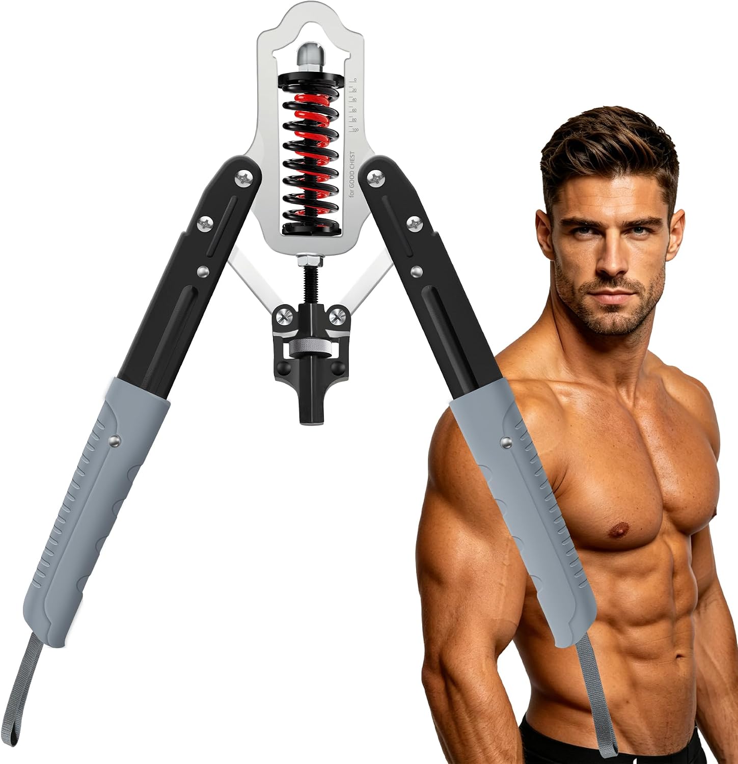 Twister Arm Exerciser with Dual Grip Handles and Spring Resistance for Upper Body Strength Training