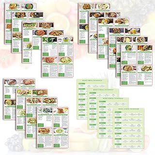Anti-Inflammatory Gut Health Meal Planner Chart – 4-Week Clean Eating Diet Plan & Nutrition Guide, Recipe Cards