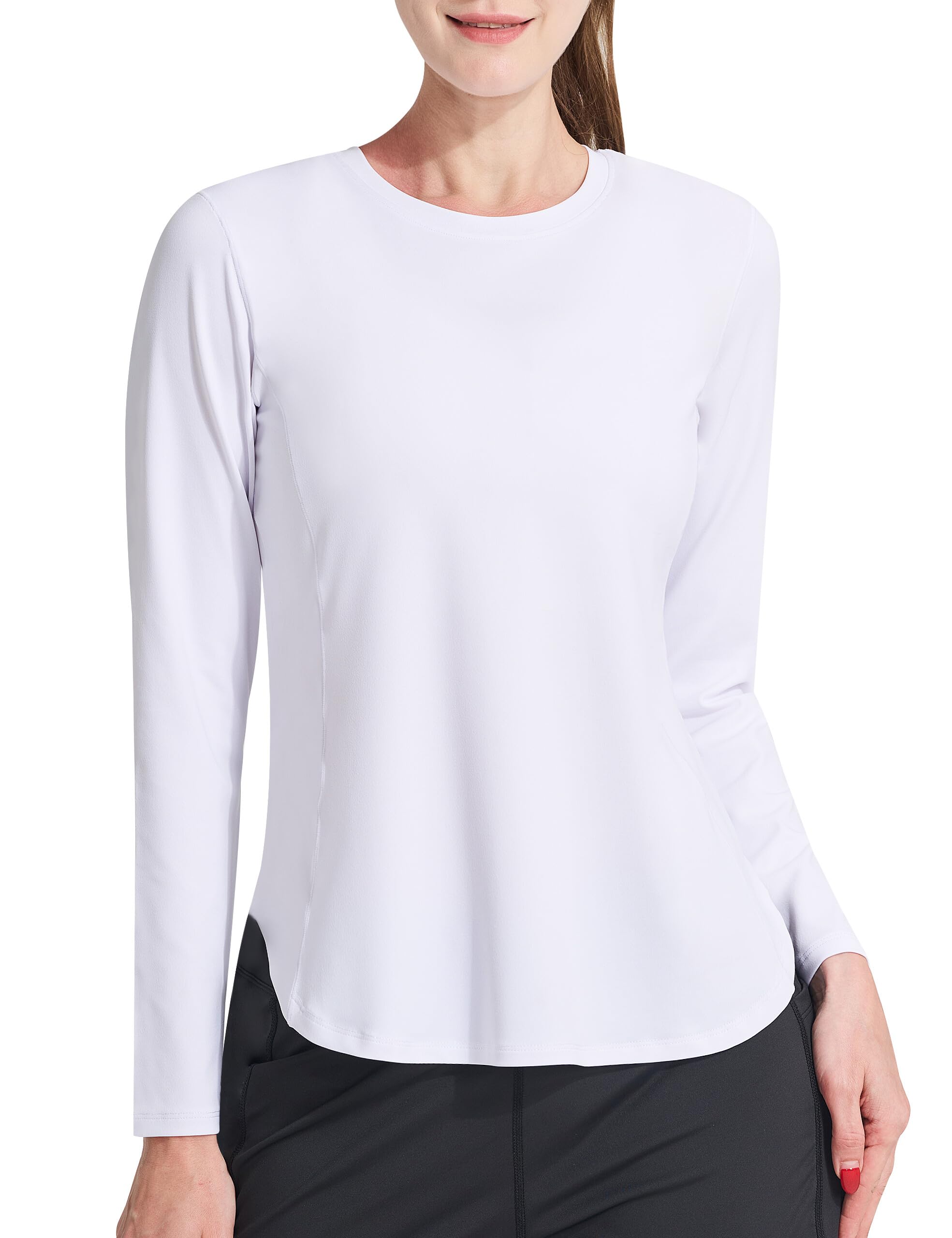 Women's Sun Shirt UPF 50+ UV Protection Long Sleeve Workout Tops Quick Dry SPF Rash Guard for Swim Hiking