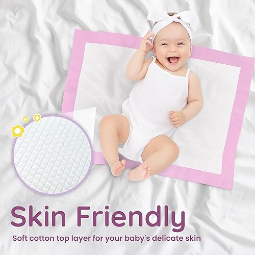 Miniatura 4 de Reli. Cambiadores desechables para bebé (paquete de 220)  Cambiadores de pañales desechables, 13 x 18 pulgadas  Forros superabsorbentes, a prueba de