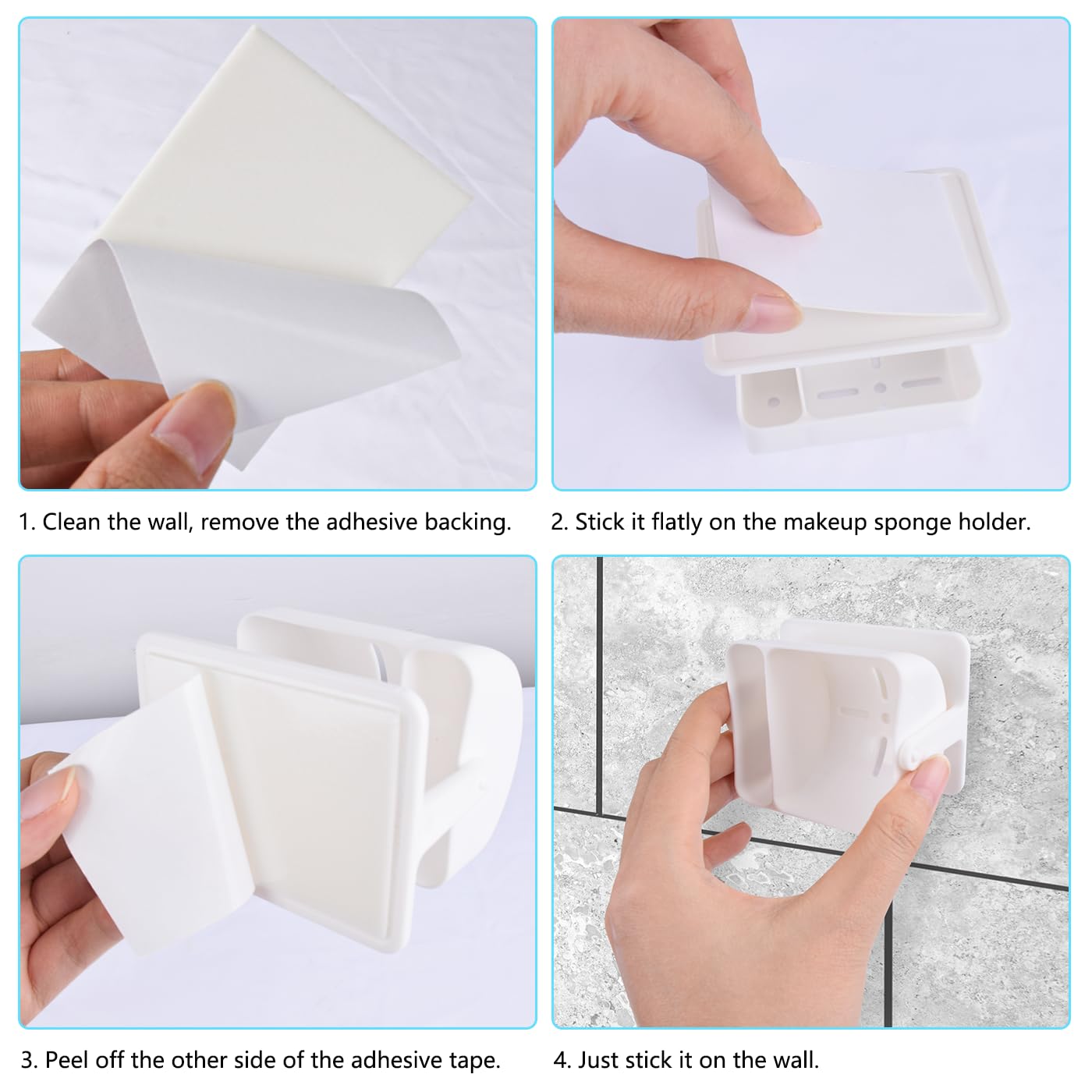 Amazon.co.jp: Xylitic メイクアップスポンジホルダー 2個 360度回転