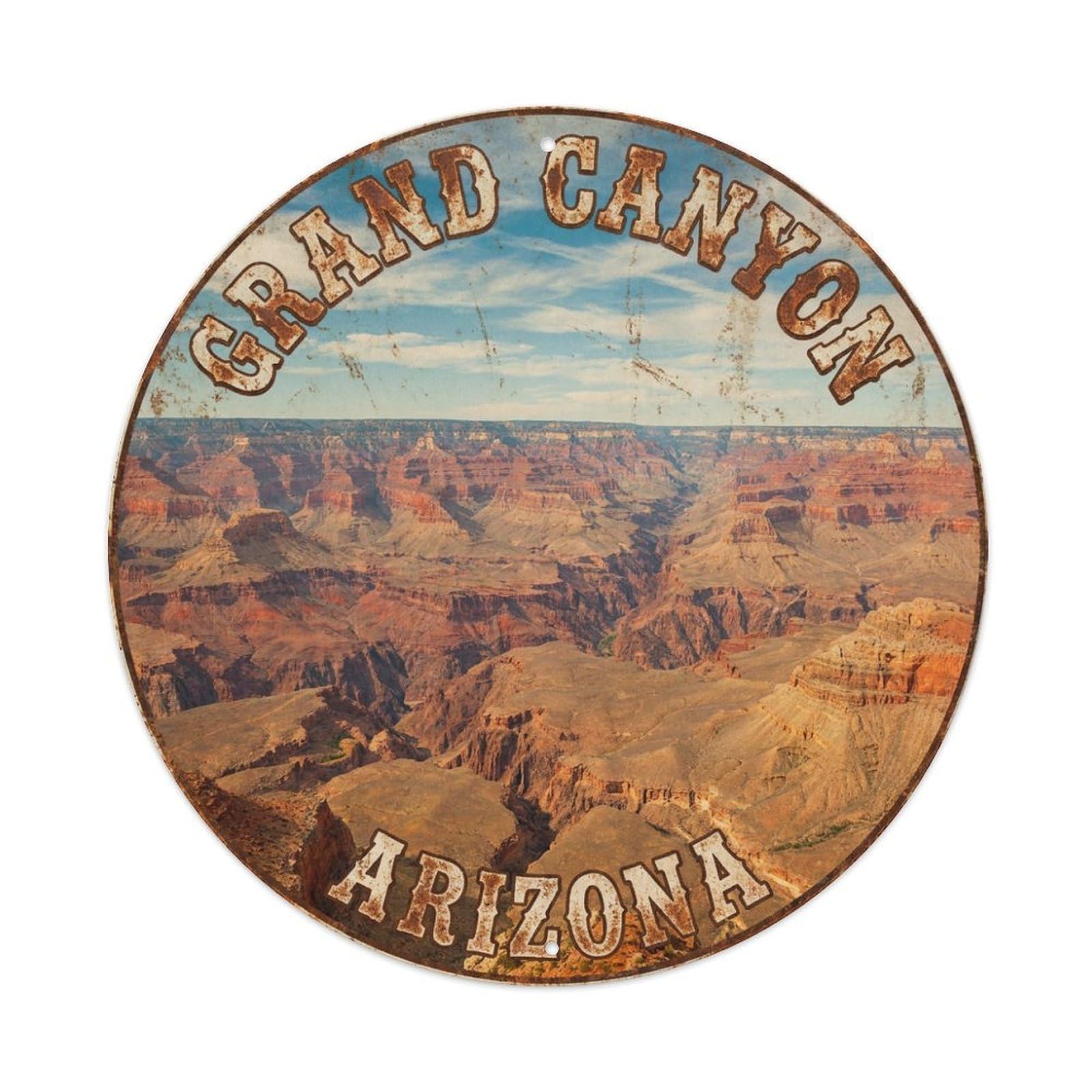 Galvaxio Style Usa Retro Travel Grand Canyon Metal Tin Sign