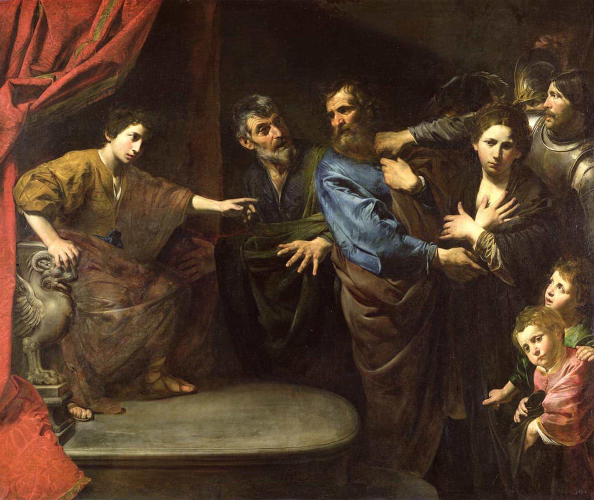 Artxlxxbn No Frame Famous Print Painting Colorful Art Print The Judgement Of Daniel Or The Innocence Of Susanna By Valentin De Boulogne Canvas Art Decorations For Home Decor 60X90cm