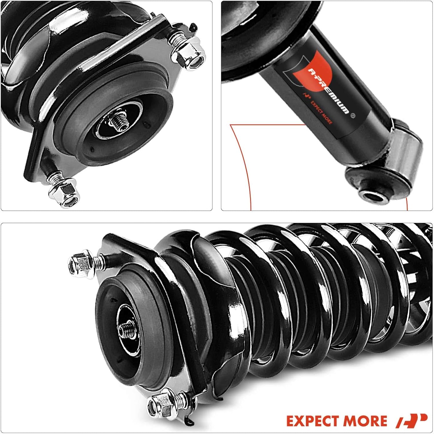 A-Premium Rear Complete Struts Compatible with Subaru Outback 2010 2011 2012-2x Replacement Suspension Shock Absorber with Coil Spring Assembly