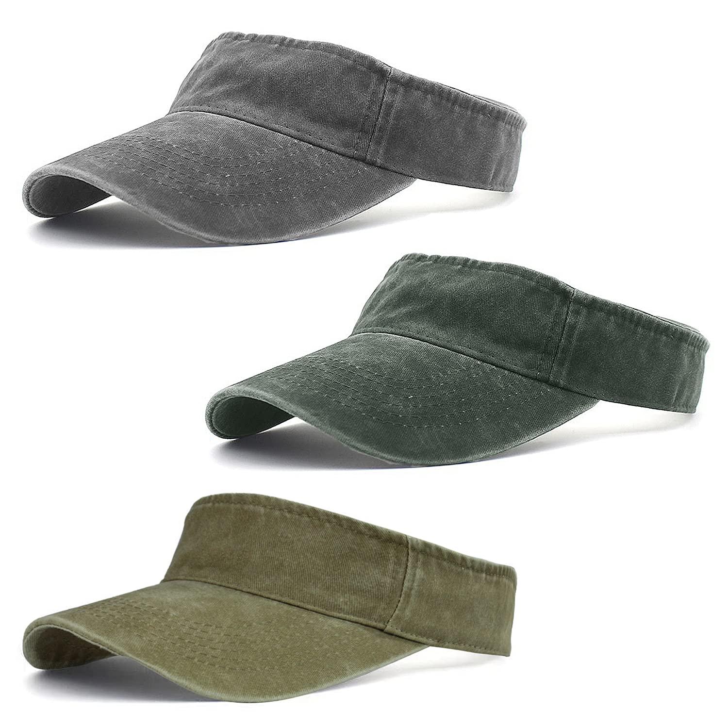 HH HOFNEN Casquette de baseball vintage réglable en coton sergé délavé pour homme et femme