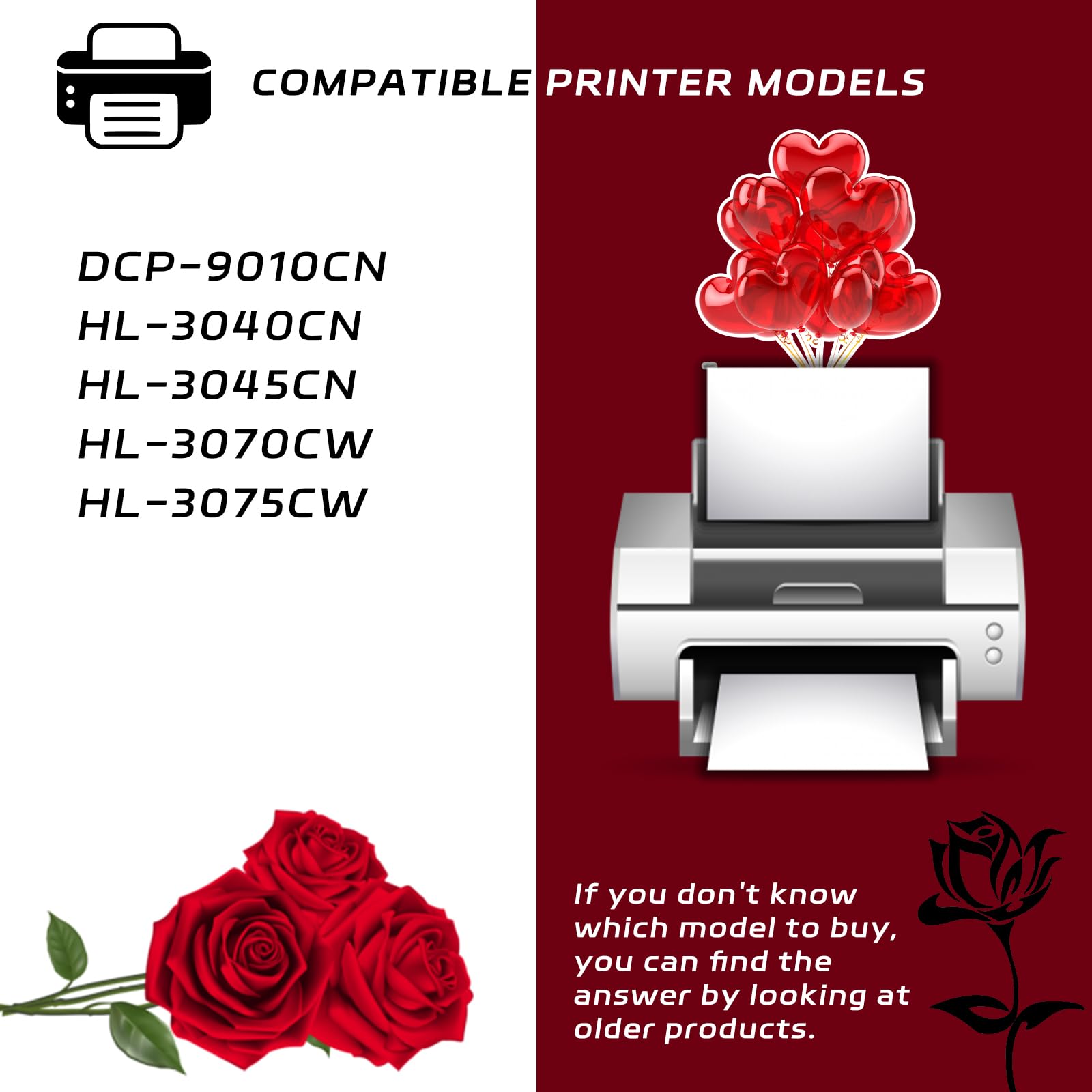 BU-200CL Transfer Belt Unit Compatible for Brother DCP-9010CN HL-3040CN HL-3045CN HL-3070CW HL-3075CW Printers, with Chip, High Yield 51000 Pages, Clear Printing (1 Set)