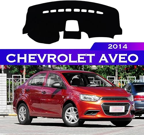 Miniatura 2 de BORATO Coche Dashboard cubierta salpicadero sombrilla protector alfombras alfombras, para Chevrolet Aveo 2014 Accesorios