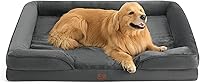 Vista 192 de Bedsure - Cama ortopédica extragrande para perros, sofá cama lavable para perros extragrandes, espuma de soporte con funda extraíble y lavable, negro