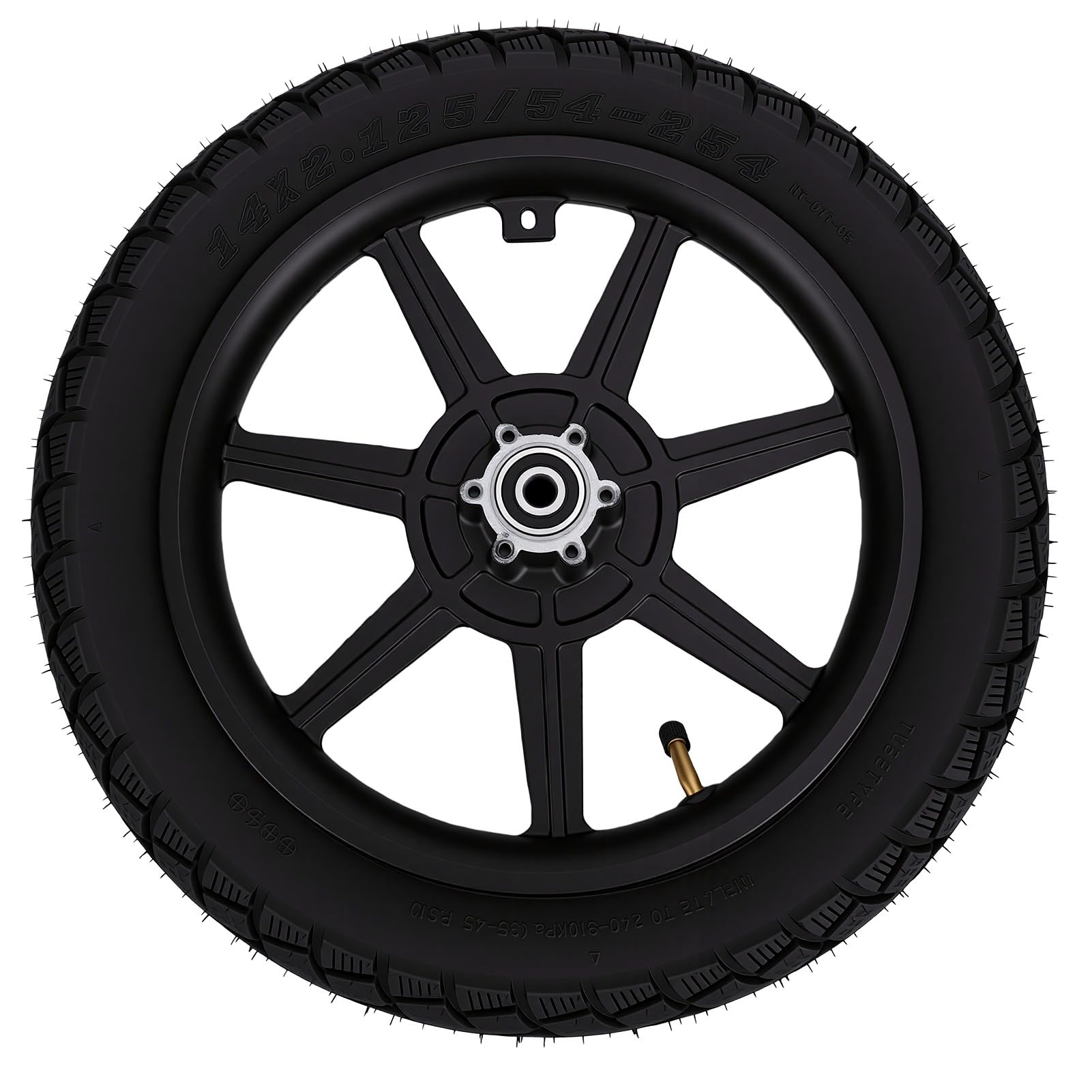 Cerchio Ruota Anteriore, Pneumatico Anteriore 14x2.125 Ricambio Assemblato for Monopattino Elettrico