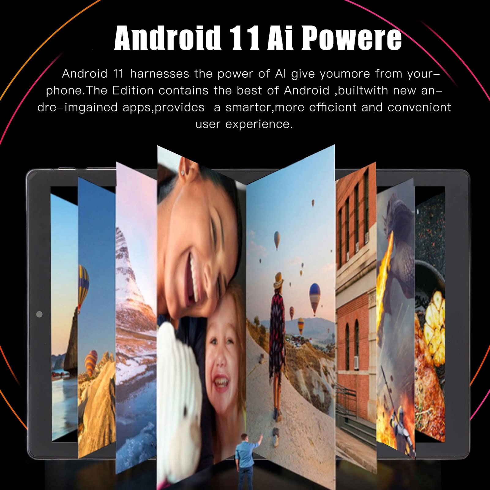 10,1-calowy srebrny tablet, ośmiordzeniowy procesor 1,5 GHz, 6 GB RAM 128 GB ROM Ekran dotykowy IPS 1960 X 1200, podwójny aparat 5M 13M, bateria 5800 mAh, obsługa wielu języków(EU)