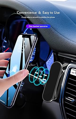 Miniatura 3 de Soporte de teléfono para automóvil con rotación de 360, imán universal para teléfono móvil (2 pares), Redmi, Xiaomi, etc. Adecuado para la mayoría