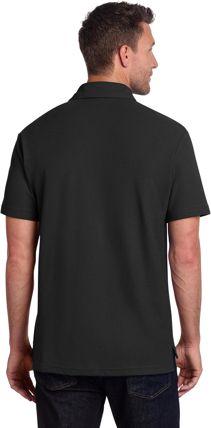 Port Authority Cotton Blend Pique Pocket Polo Shirt - Image 4
