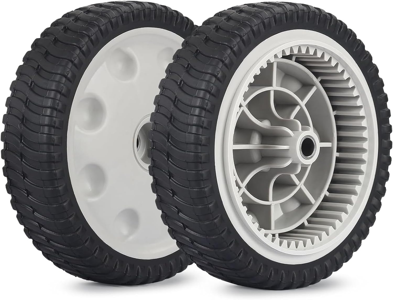 734-04018 Front Drive Wheels Fit for Troy Bilt TB240 Mower- 8" Lawn Mower Wheels Tires for Troy Bilt Tuff Cut 210 230 Craftsman MTD Self Propelled Mower 12AV569Q597, Set of 2