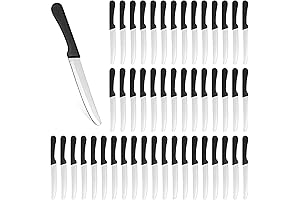 Geelin 50 Pack Serrated Tip Restaurant Ready Steak Knives
