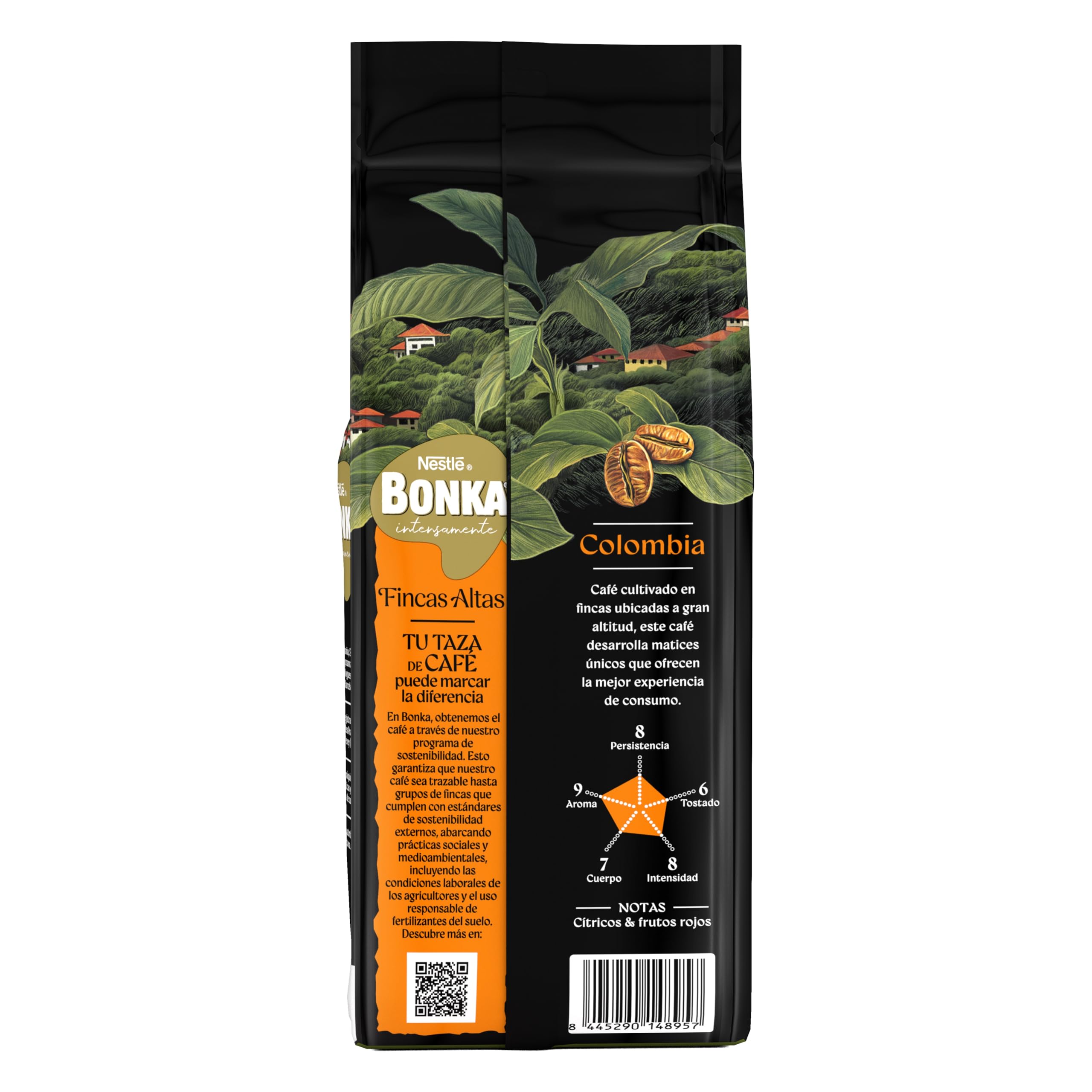 Bonka Café Grano Colombia 500g, intensidad 8