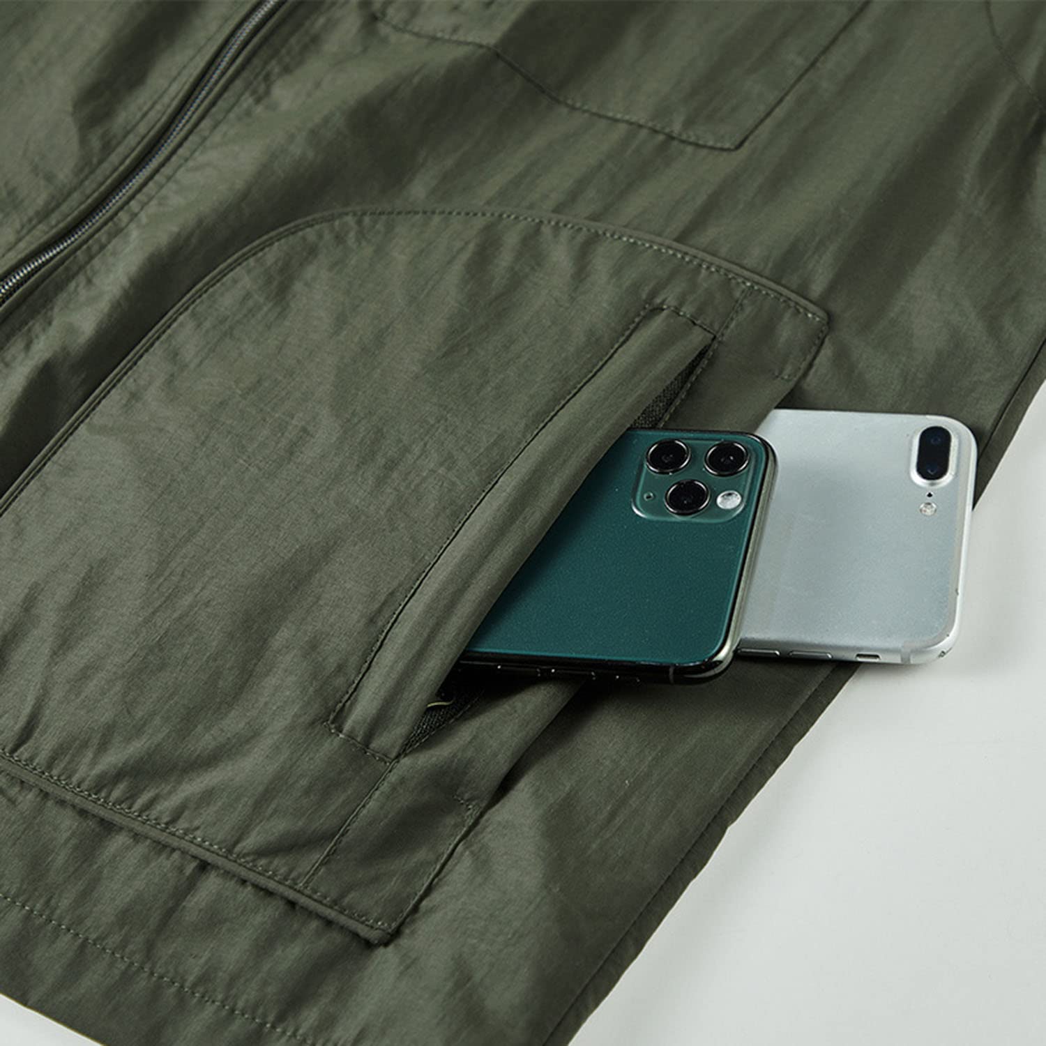 Chaleco De Hombre con Multibolsillos Chaleco Transpirable Exterior Chaqueta De Pesca Casual para Fotografía Senderismo Camping
